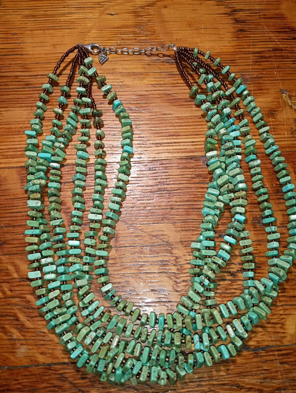 Retired Silpada 6-strand Howlite  Necklace